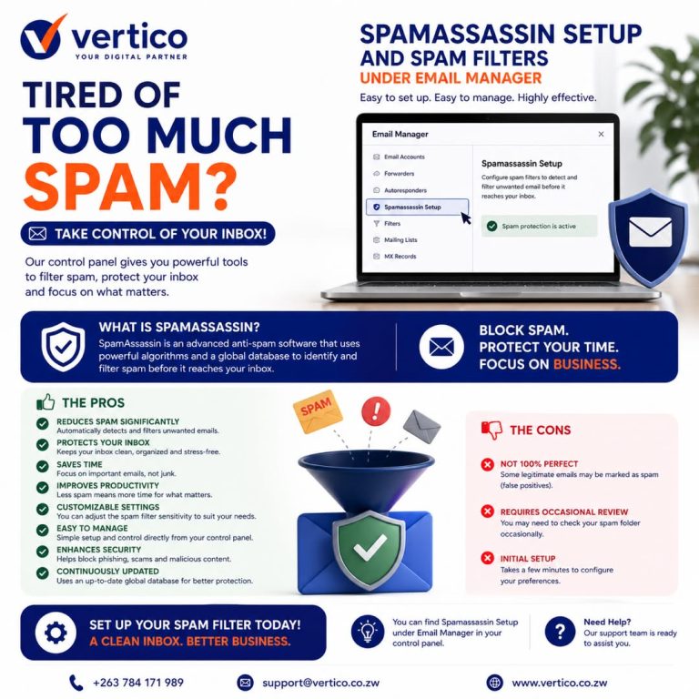 Did you know your hosting control panel includes powerful tools to help reduce unwanted emails?