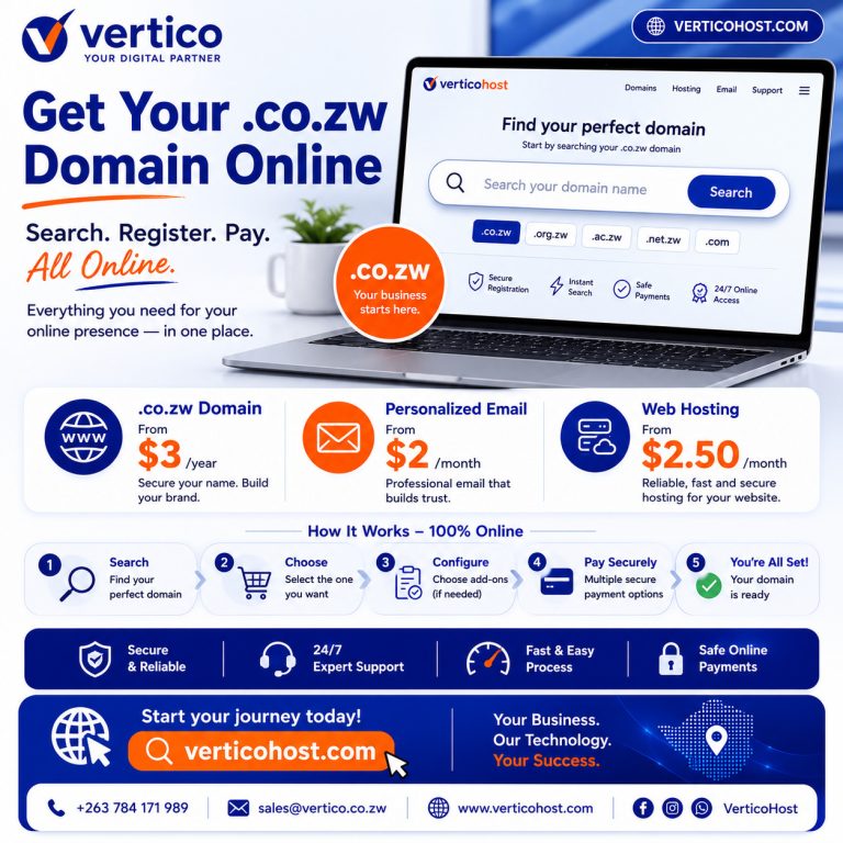 How do I register a .co.zw domain in Zimbabwe?